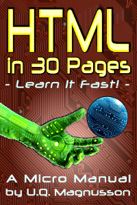 HTML In 30 Pages Cover